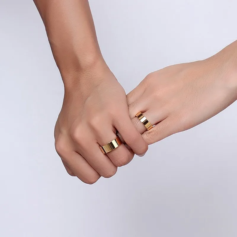Vnox его и ее обручальное кольцо Наборы для ухода за кожей золото-цвет Обручальные кольца для Для женщин и Для мужчин ювелирные изделия