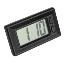 LEEPEE самоклеющиеся Автомобильные ЖК-часы с цифровым дисплеем аксессуары для интерьера авто-Стайлинг украшение автомобиля авто часы Автомобильные украшения