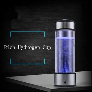 

USB Rechargeable Hydrogen Rich Water Generator Electrolysis Energy Antioxidant ORP H2 Water Ionizer Anti Aging Healthy Glass