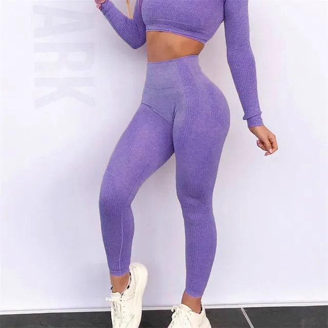2019 Womens Seamless Leggings Pants High Waist Fitness Push Up Gym Leggings Sport Trousers Workout Slim Leggins Plus Size 4