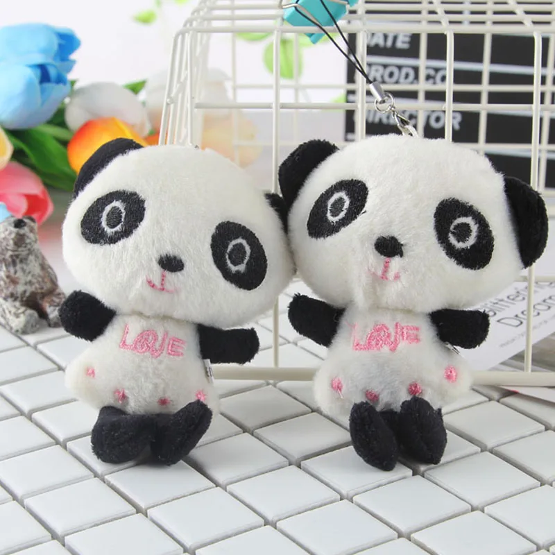 ##BUY Keychain Backpack Handbag Pendant Cute Stuffed Animal Panda Doll Toys Hanging Accessory Creative Practical Birthday Presents