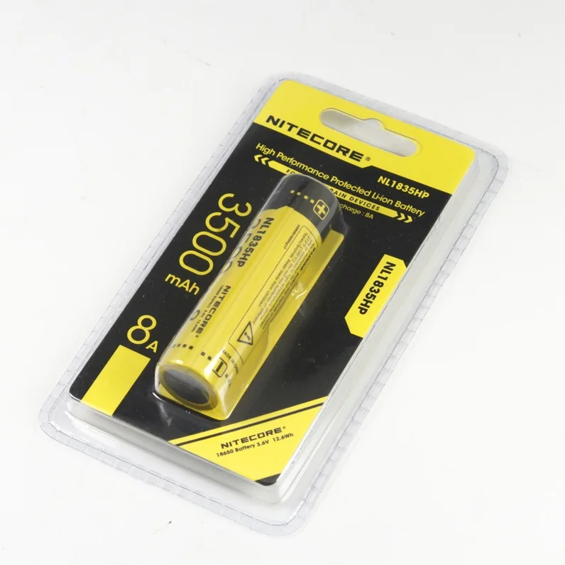 Литий ионный аккумулятор NITECORE NL1835HP высокая производительность 18650 3500 мАч 3 6 В 12