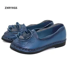 Г., новые весенние туфли с острым носком ручной работы, украшенные цветами женская модная обувь элегантные свадебные туфли из натуральной кожи туфли на плоской подошве, большие размеры