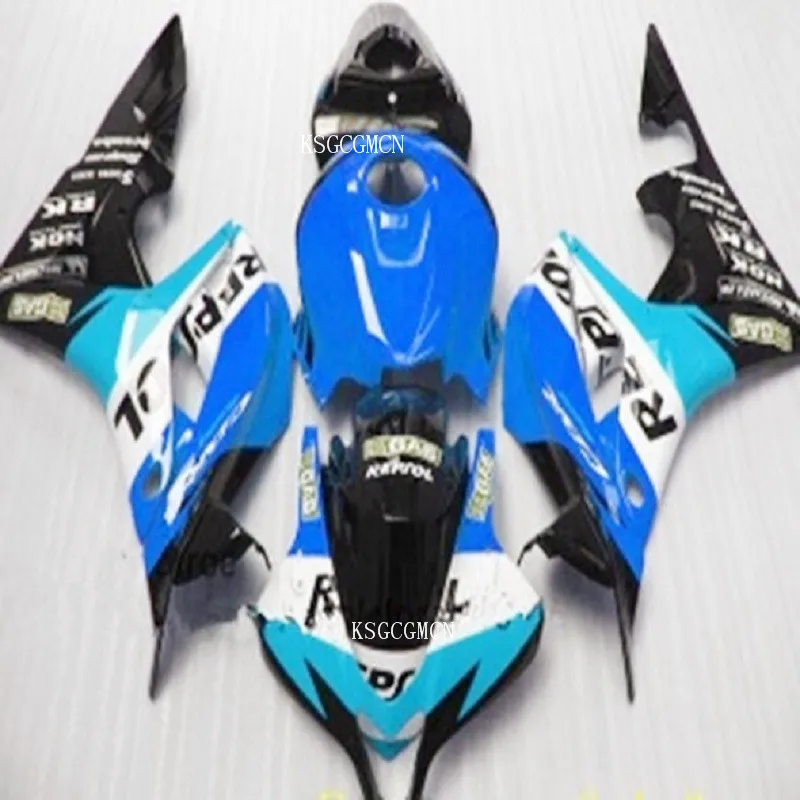 

High Injection molding Customize fairing kit for Honda CBR600 RR 07 08 all Blue black bodywork fairings set CBR600RR 2007 2008