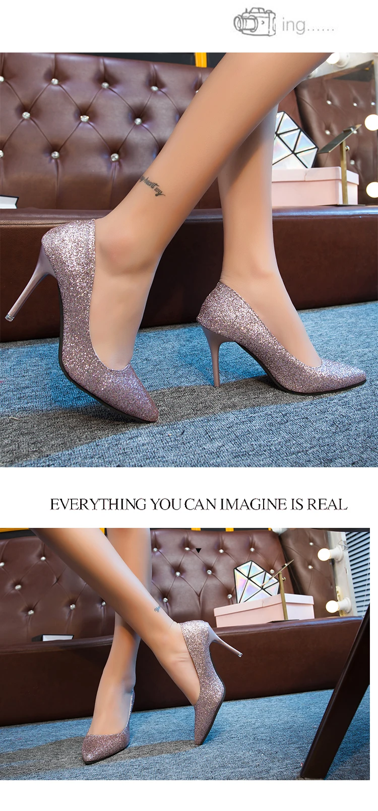 Весенние блестящие туфли золотистого цвета на высоком каблуке женские туфли с острым носком, серебристого цвета свадебные туфли для подружки невесты Mujer s019