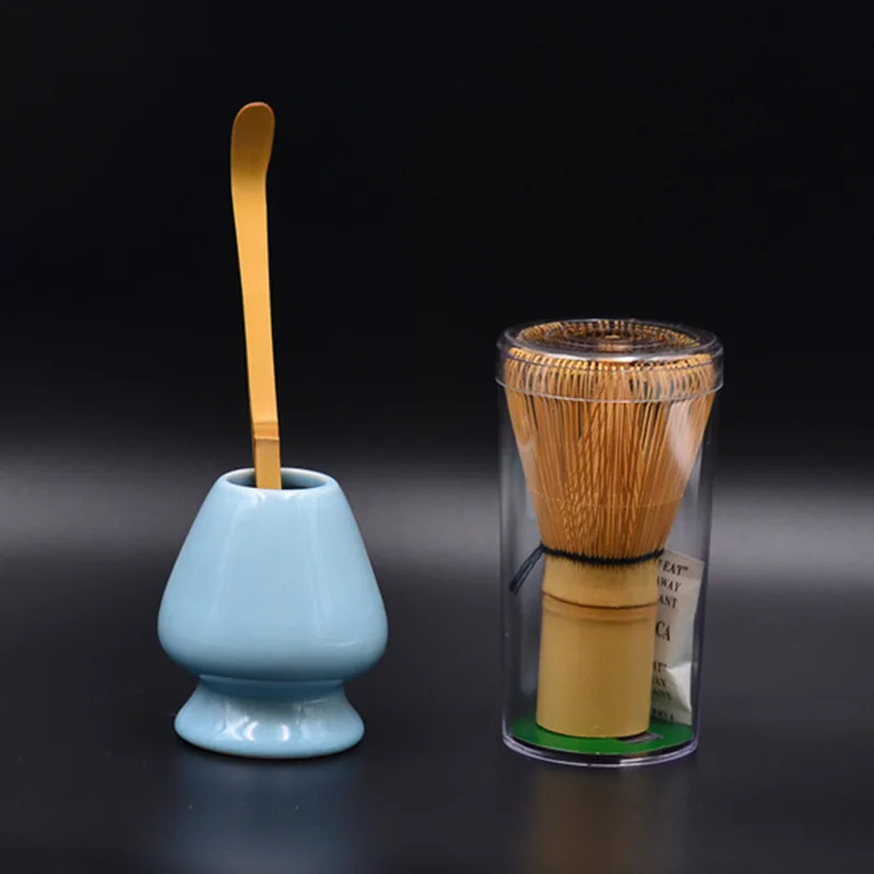 3 Pcs Retro Bamboo Matcha Tea Whisk Set for Japanese Tea Ceremony Dropshipping FAS - Цвет: 01