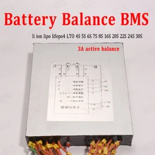 Баланс BMS активный баланс доска 3A баланс тока разница напряжения ремонт аккумулятор для литий-ионного lipo lifepo4 LTO