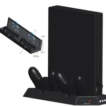 Вертикальная подставка для PS4 Pro охлаждающий вентилятор теплоотвод, контроллер зарядная станция источник питания для игровой консоли Playstation 4 Pro 4,0