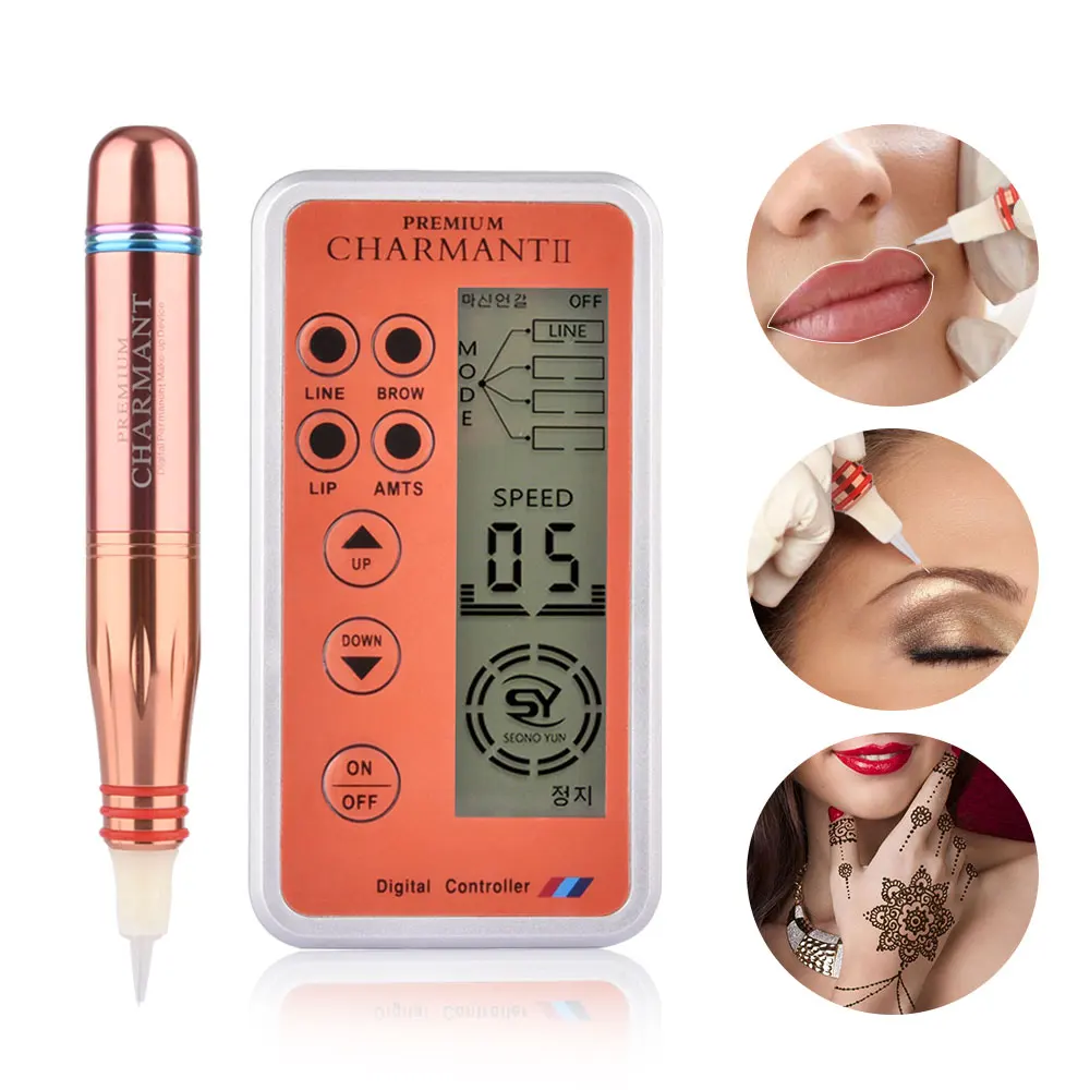

Digital Permanent Tattoo Machine Kit Eyebrow Makeup Device Lip Eyeliner Microblading Tattoo Pen Device Professional Liner Tool