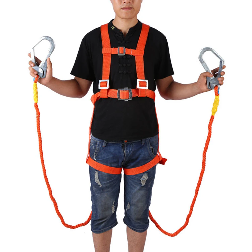 

Adjustable Aerial Work Safety Belt Five-Point Safety Fall Protection Polypropylene fiber Camping Climbing Accessories