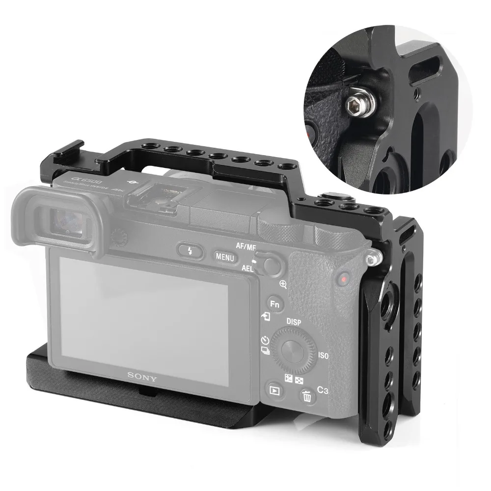 SmallRig Камера клетка для sony A6500 ILCE-A6500 с железнодорожный вокзал Холодный башмак на верхней части для Магия рычаг Micorphone приложить 1889