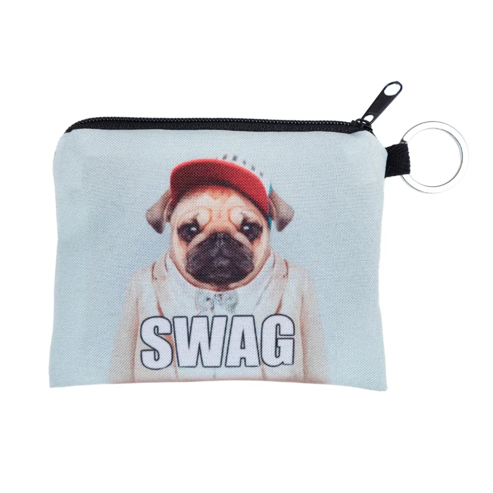 

Swag pug 3D Printing women wallets portefeuille femme 2016 Fashion New billeteras para mujer coin purse billetera hombre wallet
