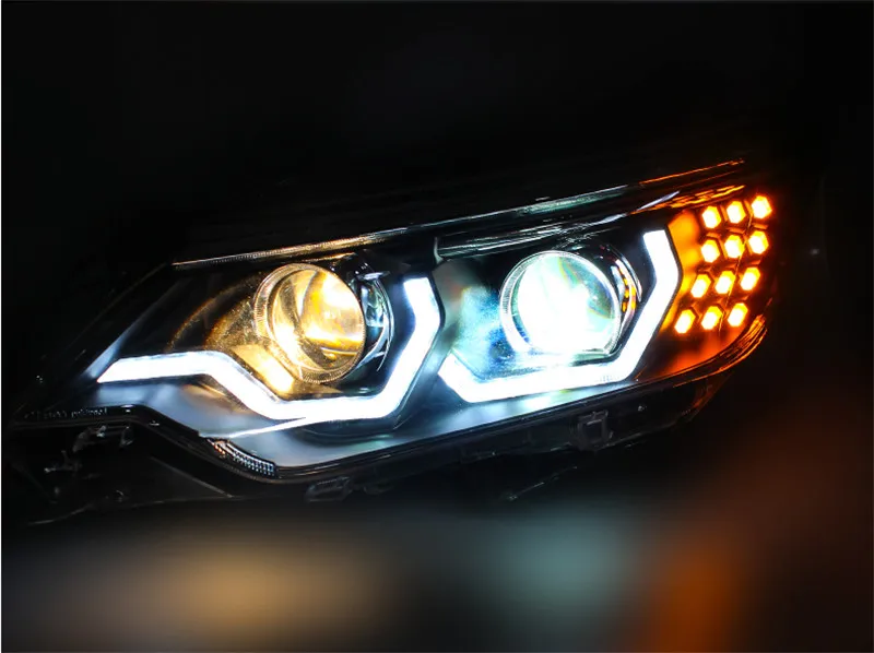 VLAND заводской автомобильный головной светильник для фара Camry Camry V50 светодиодный головной фонарь с дневным светильник H7 ксеноновые линзы