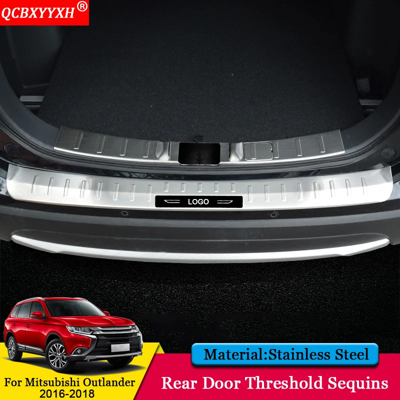 

QCBXYYXH Car-styling Internal External Scuff Plate/ Door Sill Threshold Trim Auto Accessories For Mitsubishi Outlander 2016-2018
