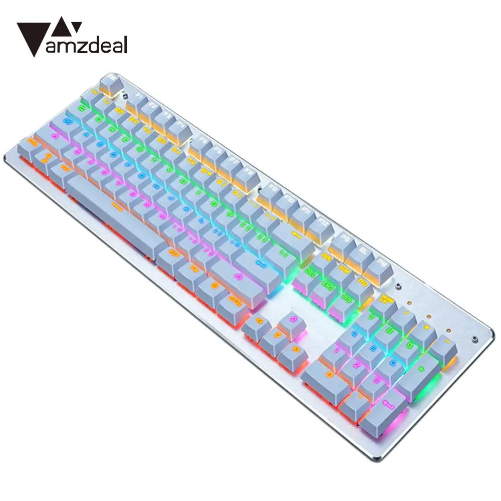 Gaming Keyboard 104 Keys Mechanical Keyboard Adjustable Full Size Keyboard Outemu Blue Switch USB Gaming Keyboard 104 Keys Mechanical Keyboard Adjustable Full Size Keyboard Outemu Blue Switch USB