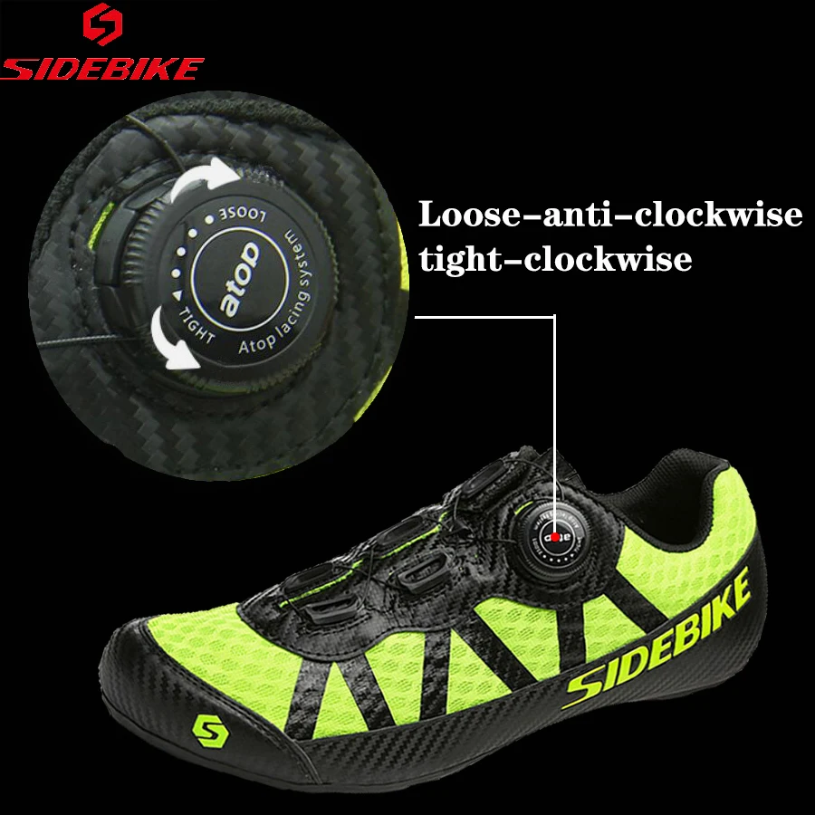 SIDEBIKE All Terrain Non-locking Cycling Shoes Man Women Breathable MTB Bike Shoe Leisure size EU 36-46 Road Bicycle Flat Shoes