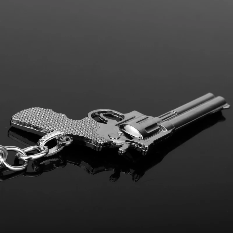 MQCHUN 2 Color Classic Golden Miniature Revolver Pistol Weapon fashion Model Keychain Key Rings For Men Jewelry Gift -50 MQCHUN 2 Color Classic Golden Miniature Revolver Pistol Weapon fashion Model Keychain Key Rings For Men Jewelry Gift -50
