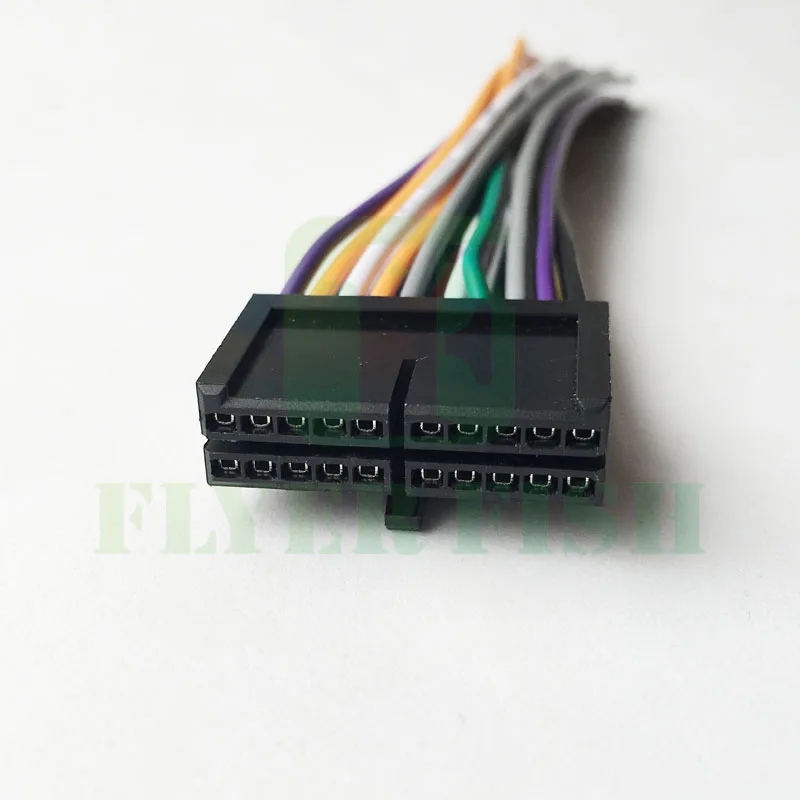 20 PIN Wire Radio Harness Power Plug For DIY JENSEN AWM968 Pyle PLBT72G, PLDN76DB & PLBT72C Power Plug CD MP3 DVD STEREO UNIT