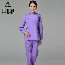 Мужская и женская Больничная хирургическая наборы скрабов с длинными и короткими рукавами, доктор, медсестры, стоматология, салон красоты, Рабочая форма, топы, штаны