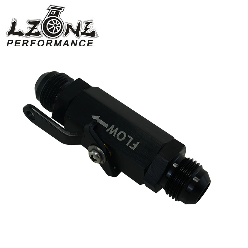 LZONE-AN6 6AN-6 запорный штуцер, алюминиевый черный JR-WLPV72-06B