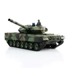 1/16 Leopard2A6 Радиоуправляемый Танк 3889 Ver1 полностью металлический шасси индивидуальные камуфляж зеленый Ver TH00938