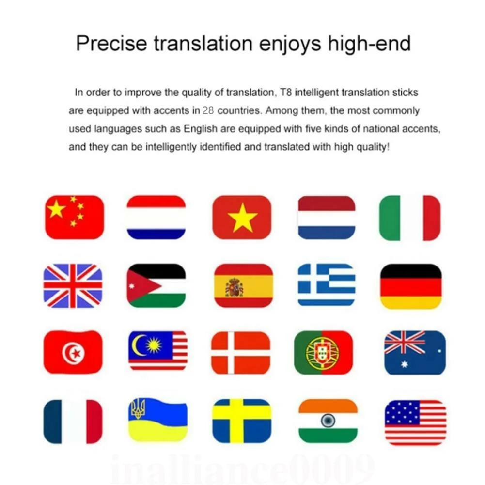 T8 умный голосовой переводчик портативный многофункциональный двухсторонний перевод в реальном времени многоязычный для путешествий за рубежом