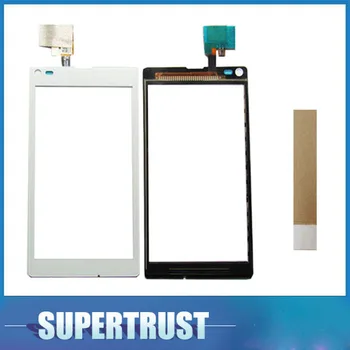 

For Sony Xperia L S36H C2105 C2104 Touch Screen Digitizer Front Glass Lens Sensor Panel Black White color With tape