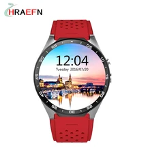 Hraefn KW88 Smart watch Phone Android 5.1 3G Wifi nano SIM WCDMA Kingwear heart rate monitor Smartwatch PK DM360 KW08 KW18