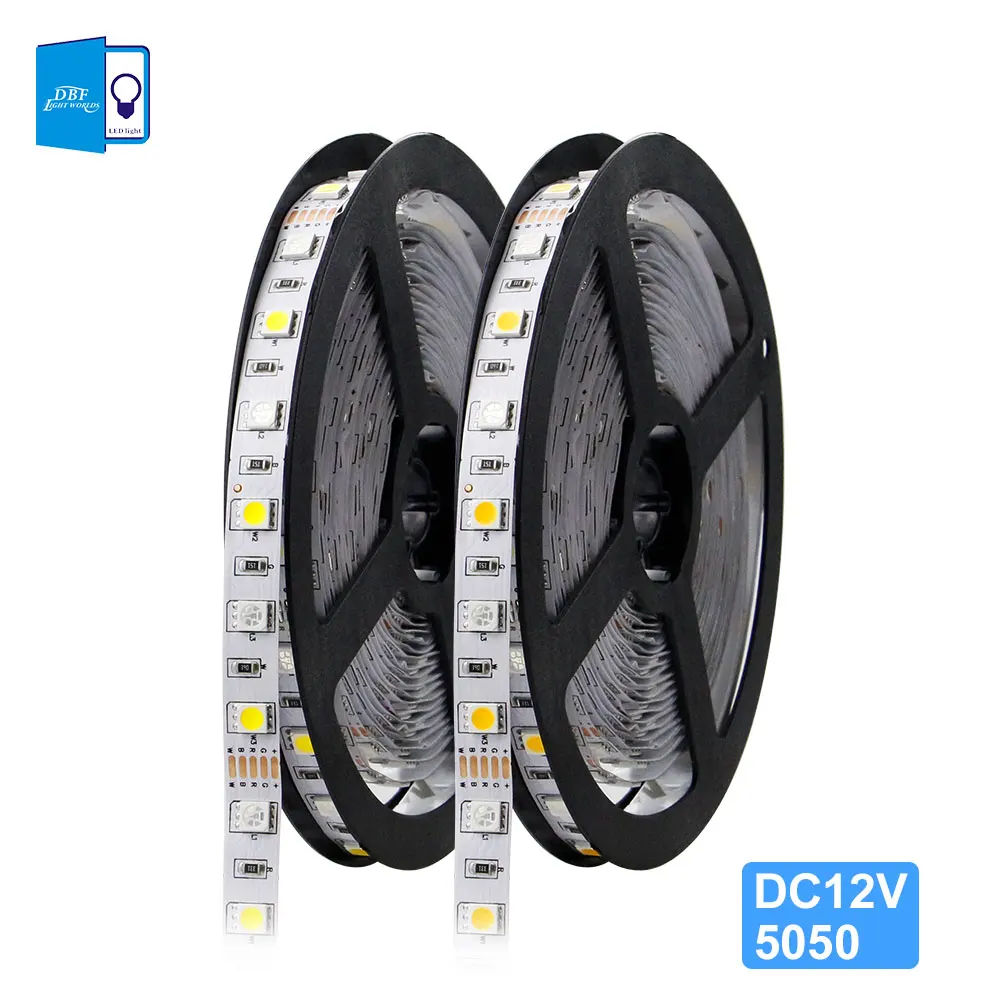 

[DBF]DC 12V 5M 5050 SMD 300leds IP67 Waterproof RGBW LED Strip Light RGB+White/RGB+Warm White LED Flexible Light RGBWW Lighting