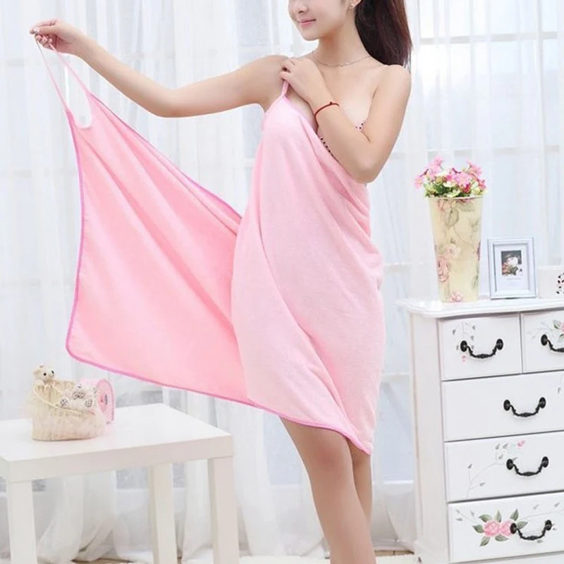 CT0496P towel chair Spa Bath Towel Wrap Shower Robe Clothing Towel Wrap With Adjustable Straps Body Towel For Women Bathroom Accessorie - Color: CT0496P