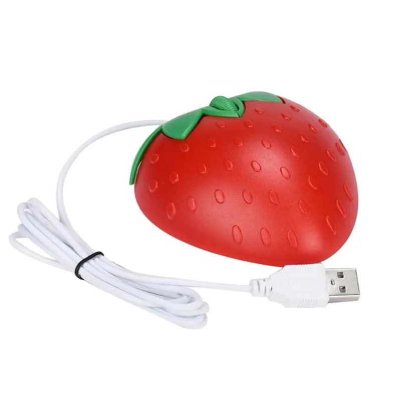 New 1pc Strawberry Shape Mini font b Gaming b font Mouse Wired Cute Mouse For font