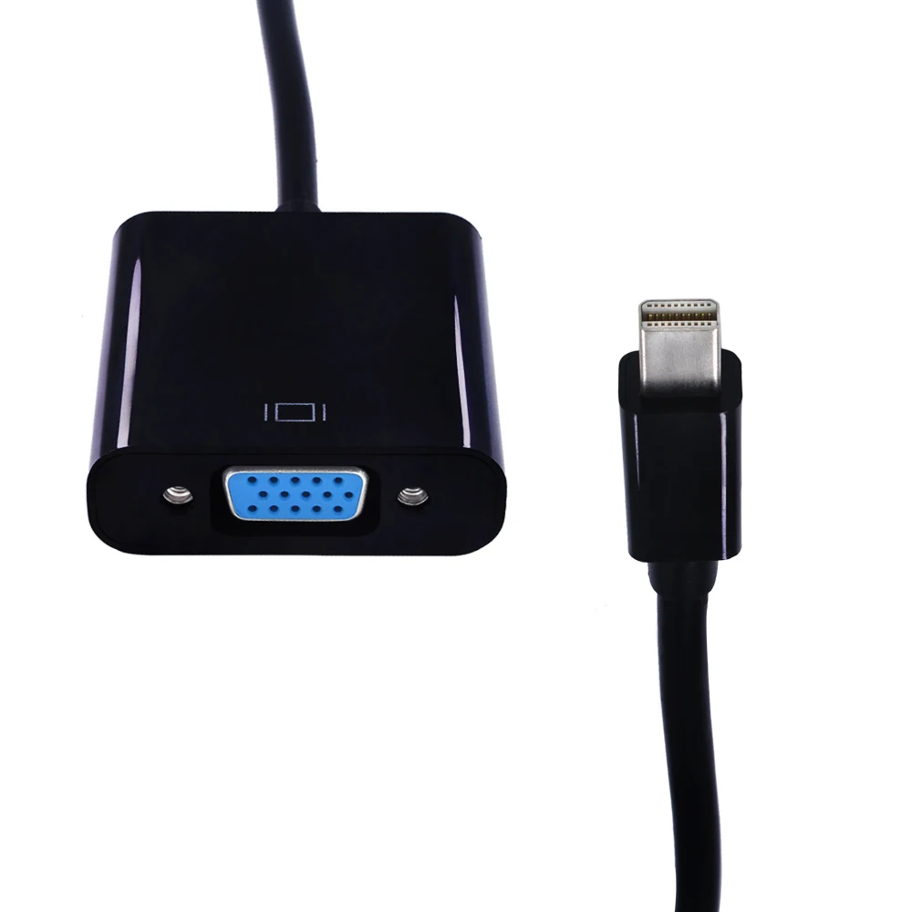 TISHRIC Mini DP Thunderbolt DisplayPort Display Port To VGA Male Female Aapter 1080P для Apple/iMac/MacBook Air Pro Cable|displayport to