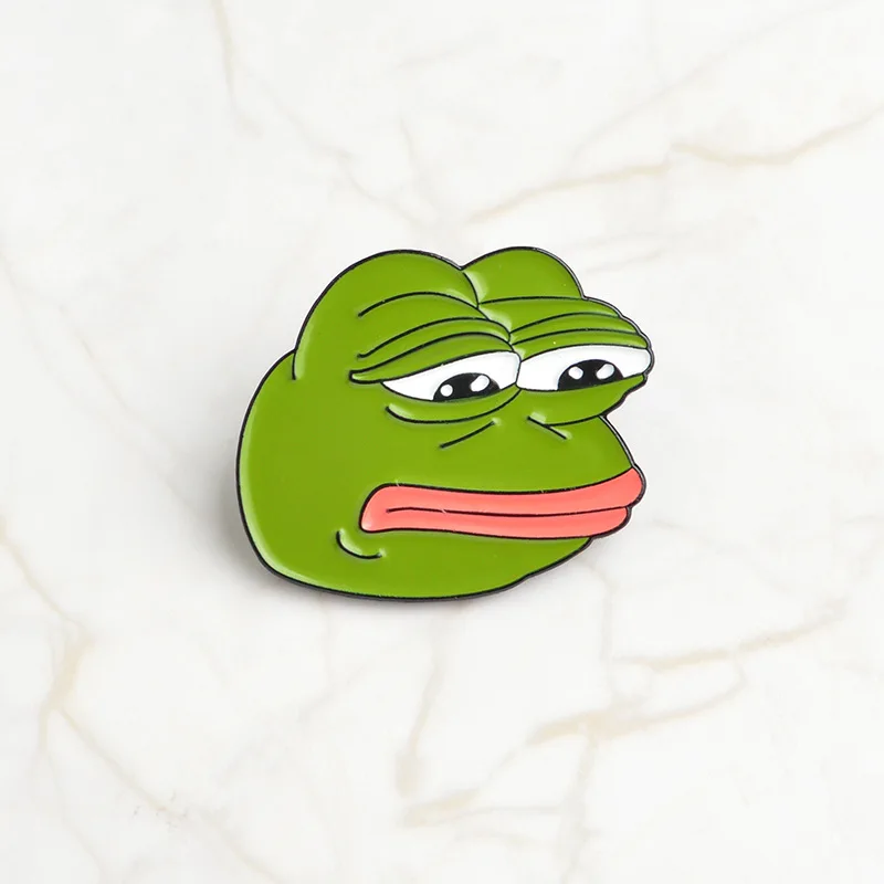 Xedz лягушка Pepe Pin неможет человек брошь грустная Лягушка Брошь обеспечивающим приятную носку; человек значки поп-культура шпильки лягушки ювелирных изделий - Окраска металла: style3