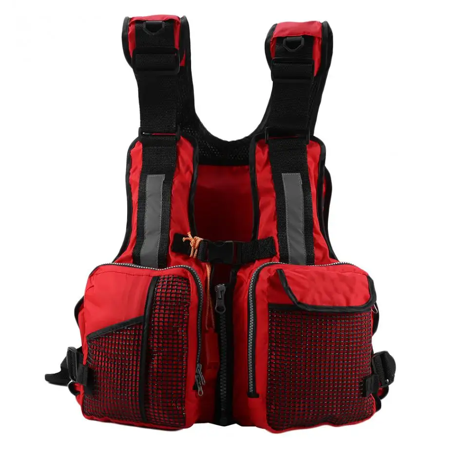 Nylon Rescue Jacket Adult Swimming Life Vest Outdoor Buoyancy First Aid