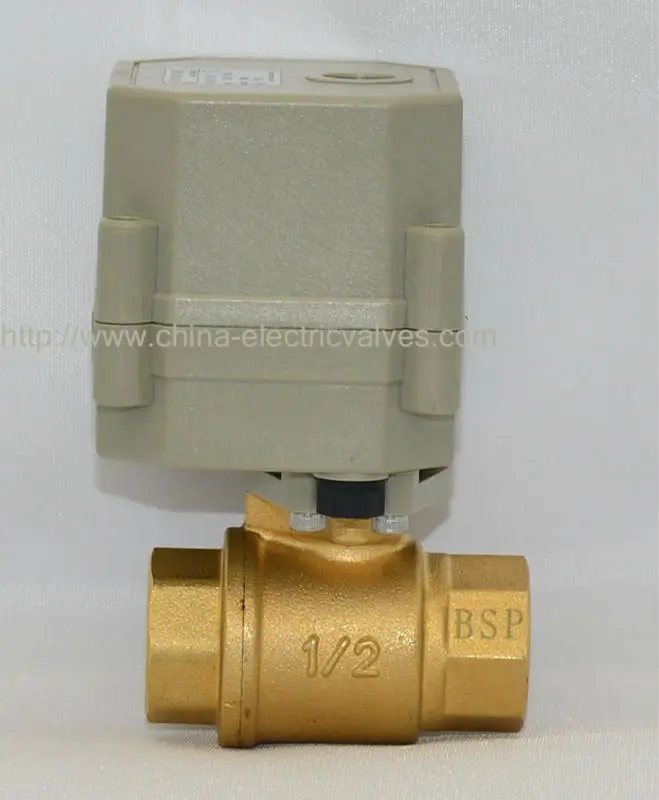 Автоматический шаровой клапан TF15-B2-C BSP/NPT 1/2 ''(DN15) моторизованный шаровой клапан 2 ходовой AC/DC9V-24V 3/7 контрольные провода CE утвержден