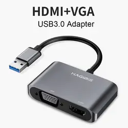 USB3.0 к адаптер HDMI VGA высокое Разрешение Coverter для проектор для ноутбука SD998