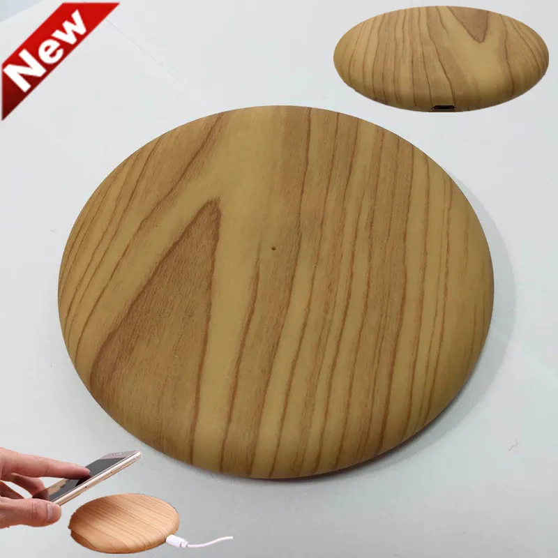 

Wood grain Qi Wireless Charger USB Charge Pad For iPhone X 8 Plus Samsung Galaxy S8 Plus S6 S7 Edge Note 5 8 Elephone P9000