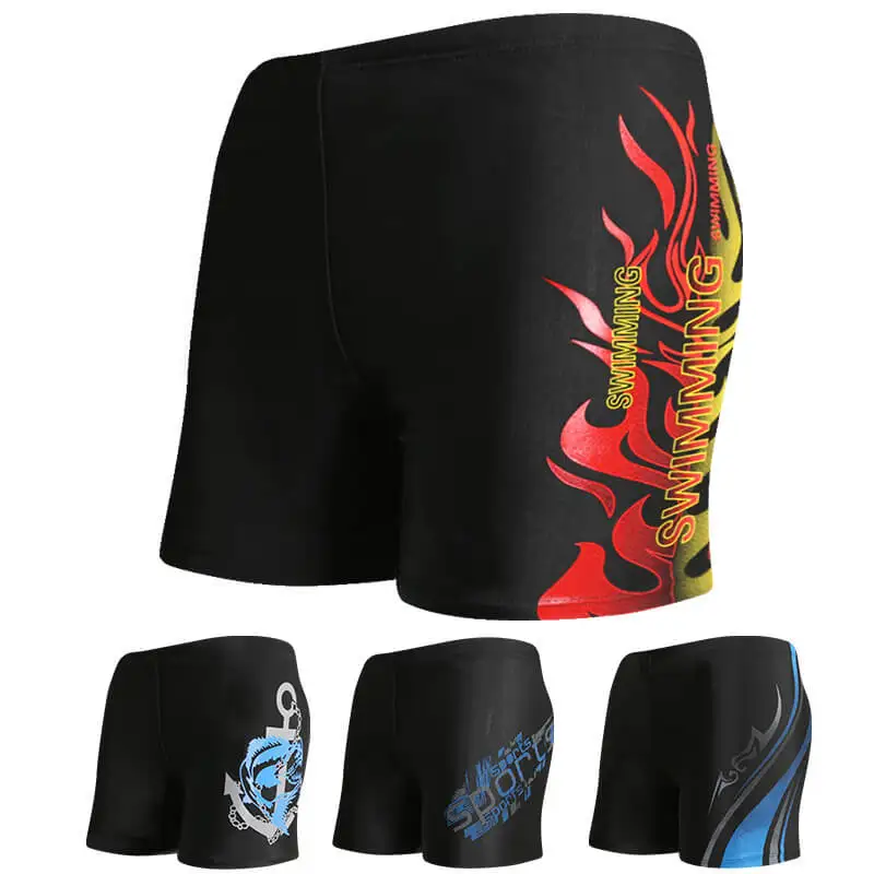

Men Swimming Short Trunks Male Beach Pool Swimwear Nylon Wave Quick Drying Swimsuit Printing Quick-dry Underwear Boxer