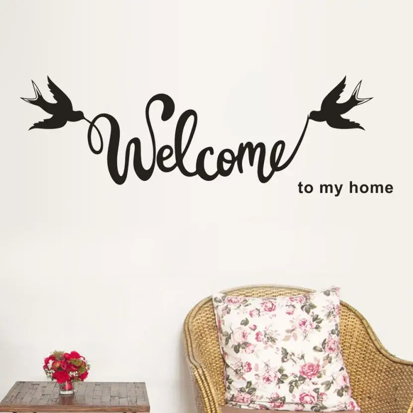 HM9002 Welcome Home Vinyl Wall Decal Art Decor