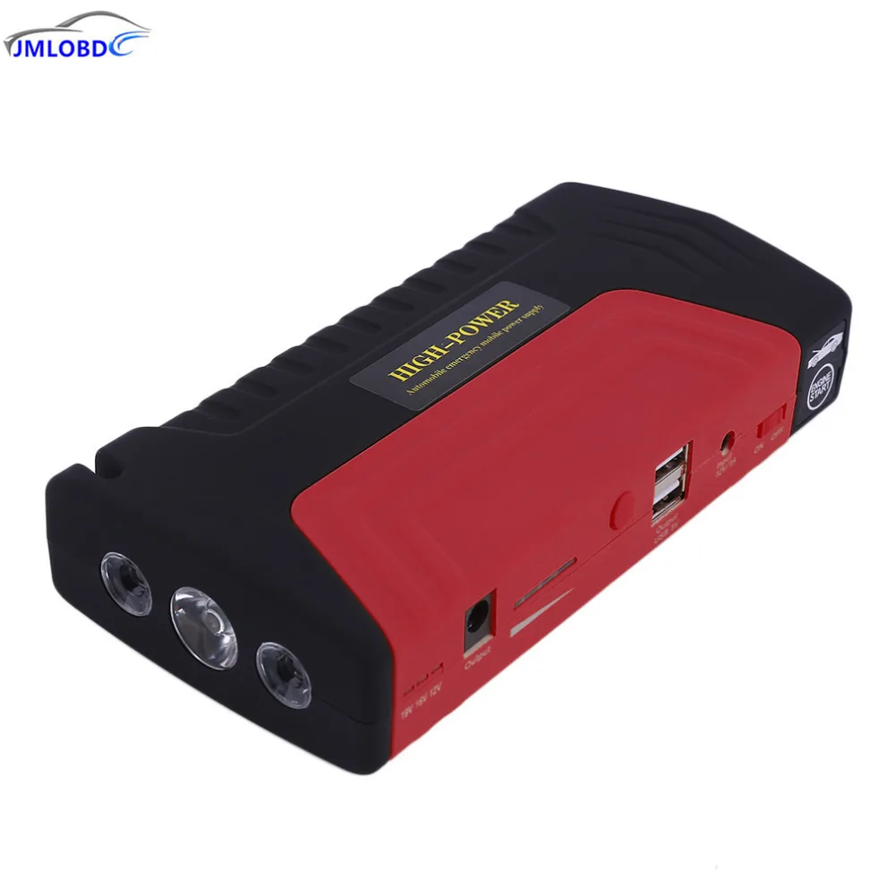

68000ma 12v Multifunctional Portable Cars Auto Emergency Start Car Jump Starter Power Bank With Three Lights Engine Booster