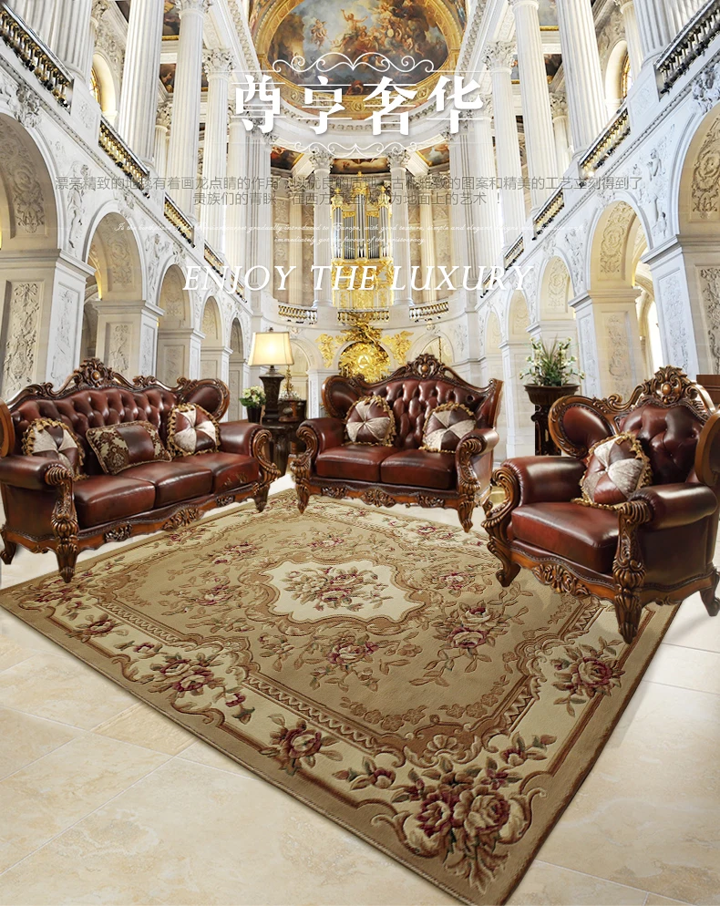 Wool carpets promotion rugs Luxury Whole Floral Large size Custom European carpet with thicken mats | Дом и сад