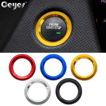 

Ceyes Auto Start Stop Engine Cover Button Ring Car Styling Sticker Case For Cadillac For Toyota Rav4 Builk GreatWall Accessories