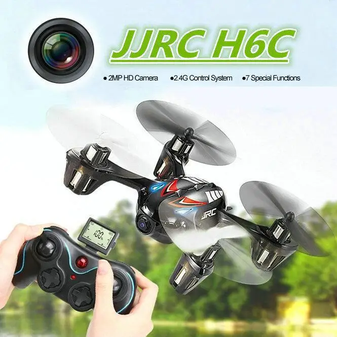 Mini Drones With Camera Hd Jjrc H6c micro Quadcopter Flying camera Helicopter 4ch Professional Drones Flying Toys