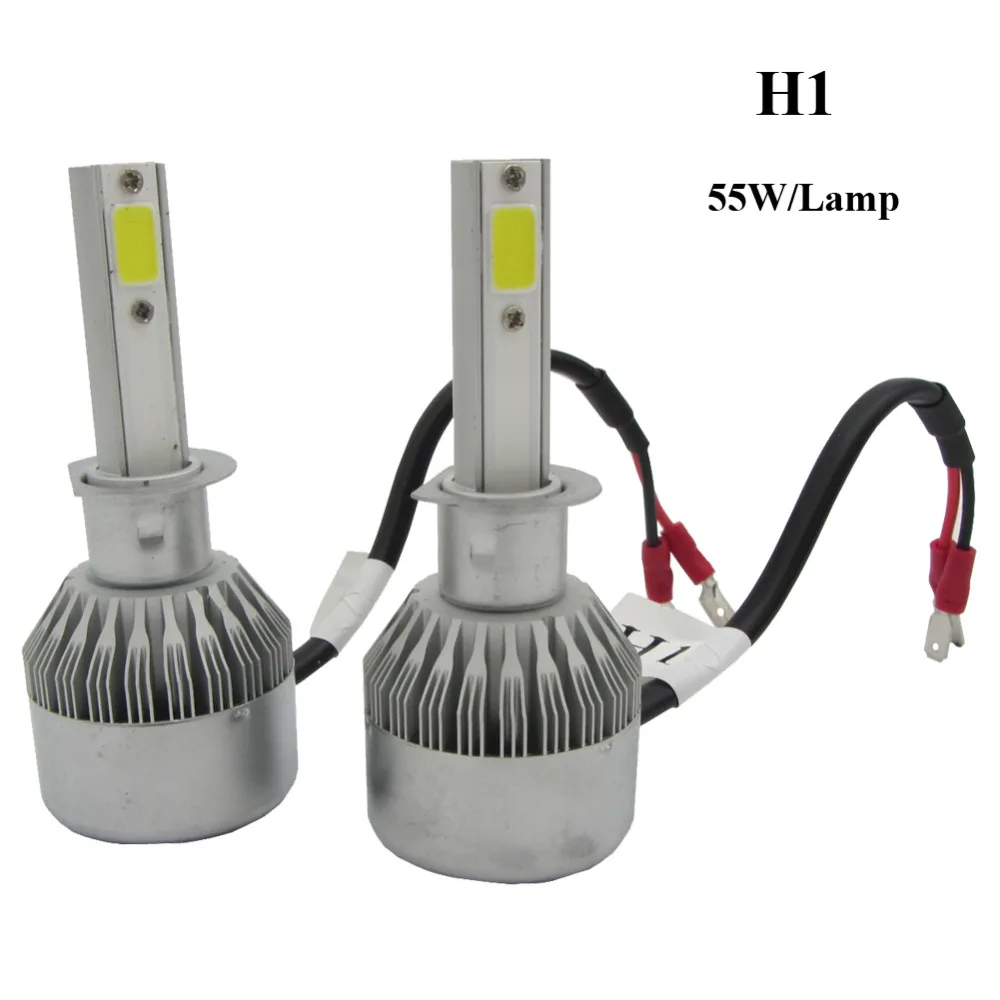COB Автомобильные фары H7 LED H4 Hi/Lo H1 H3 H11 H13 9004 9005 9007 Автомобильная передняя лампа 6000K
