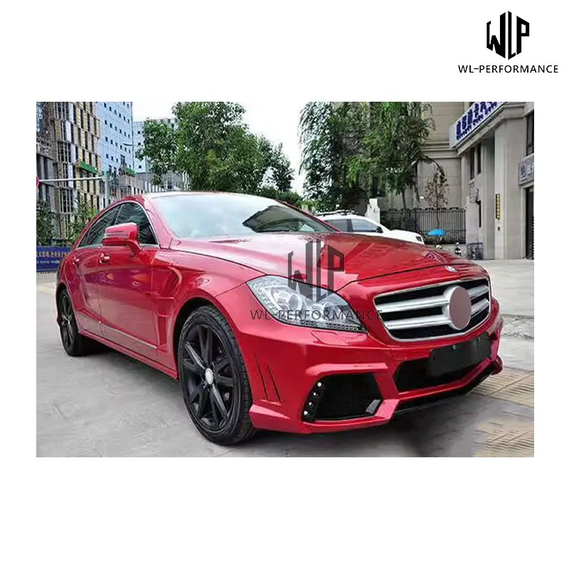 Задний спойлер для Mercedes Benz W218 CLS FRP неокрашенный передний и задний бампер боковая