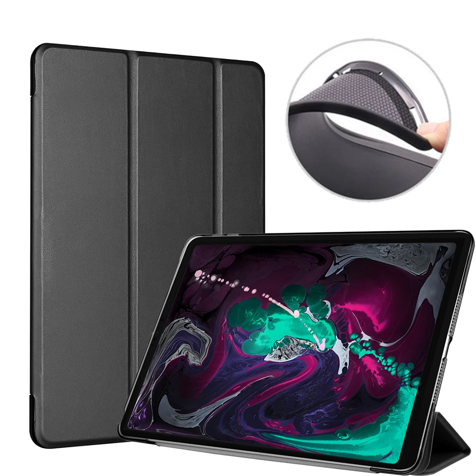PU Leather Smart Folio Cover For iPad Pro 11 inch 2018 TriFold Stand Tablet Case Ultra Thin Magnet Silicon Soft Back Shell | Компьютеры и