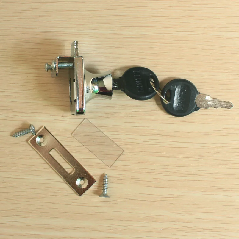Cabinet Show Case Display Glass Door Lock No Drill 1 4 6mm Glass