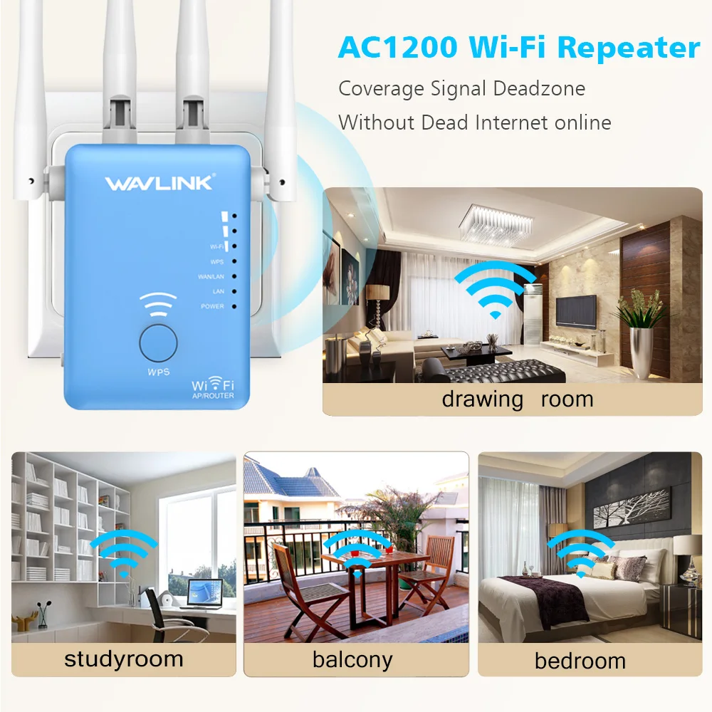 Wi Fi ретранслятор/маршрутизатор/точка доступа 1200 Мбит/с беспроводной расширитель