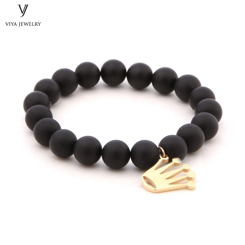 Natural-Gemstone-Lava-Rock-Beads-Stretch-bracelet-Elastic-Stone-Bead-Bracelet-Men-Jewelry-Gift-(2111)