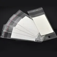DoreenBeads 100 Наборы ушные крючки карточки для демонстрации серег 9 см x 5 см W/Самоклеющиеся сумки 15 см x 6 см(B18687), иу
